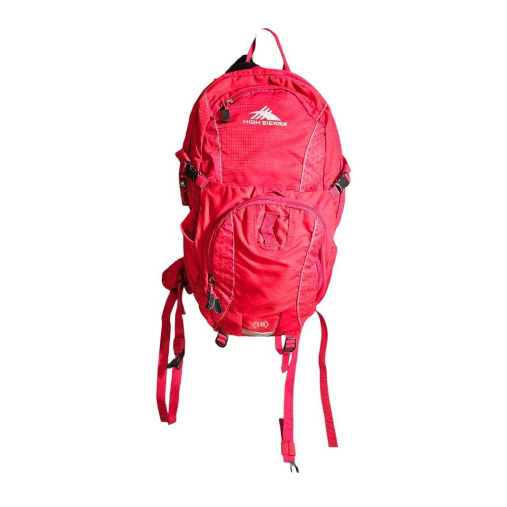 High Sierra Mountain Hiking Hunting Red Day Backpack H20 16L EUC 2L Water